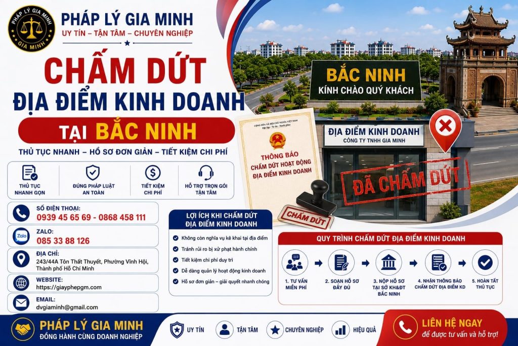 Chấm Dứt Địa Điểm Kinh Doanh Tại Bắc Ninh