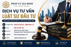 Dịch vụ tư vấn luật sư đầu tư