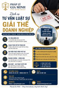 Dịch vụ tư vấn luật sư giải thể doanh nghiệp