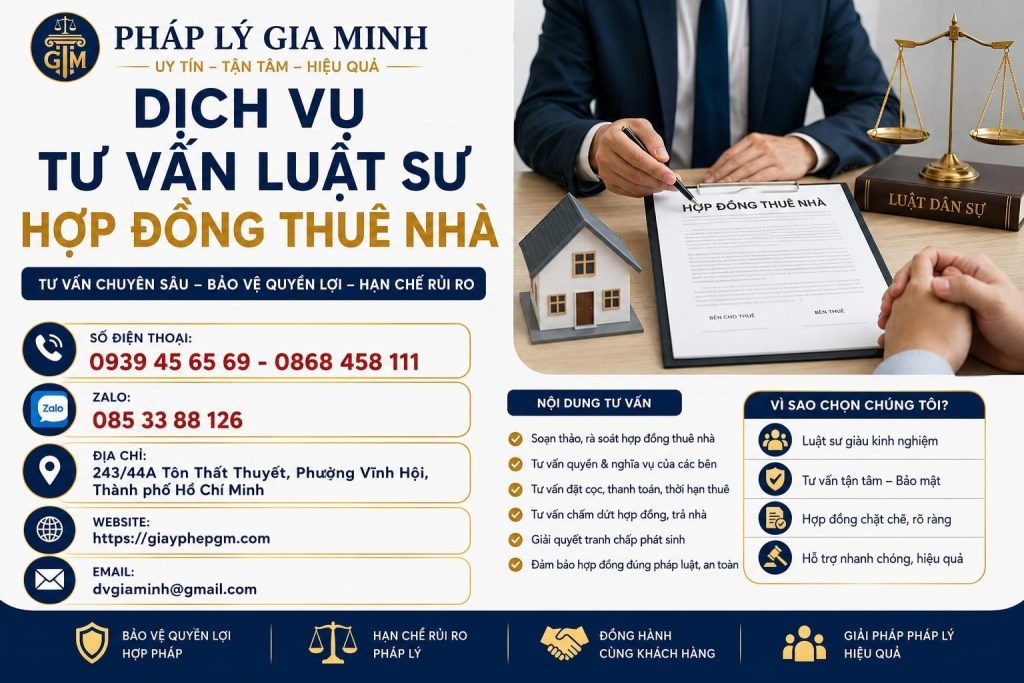 Dịch vụ tư vấn luật sư hợp đồng thuê nhà