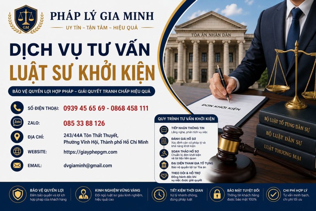 Dịch Vụ Tư Vấn Luật Sư Khởi Kiện – Hỗ Trợ Pháp Lý Chuyên Nghiệp, Bảo Vệ Quyền Và Lợi Ích Hợp Pháp 1 Dịch vụ tư vấn luật sư khởi kiện
