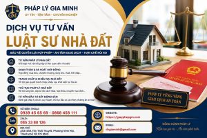 Dịch vụ tư vấn luật sư nhà đất
