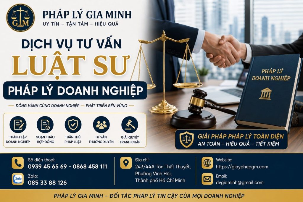 Dịch Vụ Tư Vấn Luật Sư Pháp Lý Doanh Nghiệp Chuyên Nghiệp, Toàn Diện 1 Dịch vụ tư vấn luật sư pháp lý doanh nghiệp