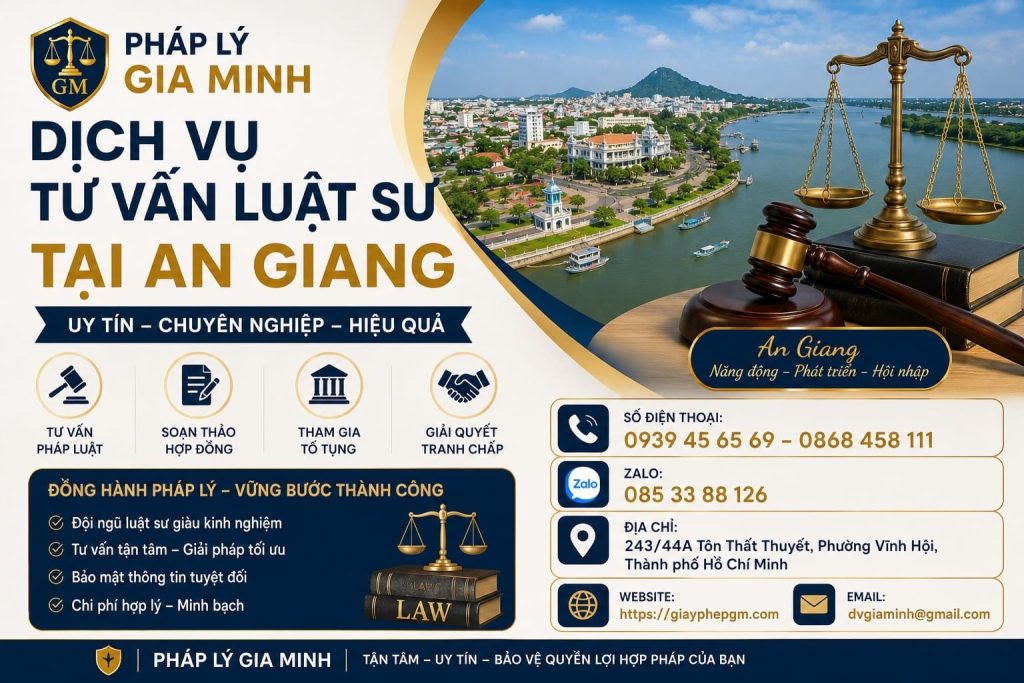 Dịch vụ tư vấn luật sư tại An Giang