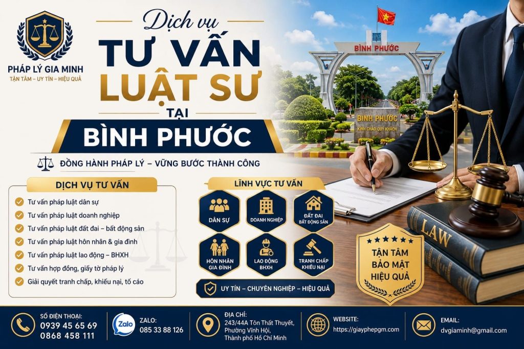 Dịch vụ tư vấn luật sư tại Bình Phước