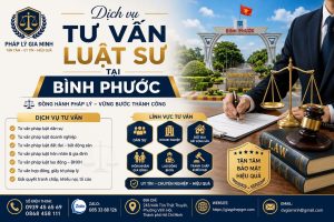 Dịch vụ tư vấn luật sư tại Bình Phước