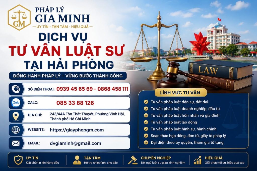 Dịch Vụ Tư Vấn Luật Sư Tại Hải Phòng Uy Tín, Chuyên Nghiệp 1 Dịch vụ tư vấn luật sư tại Hải Phòng
