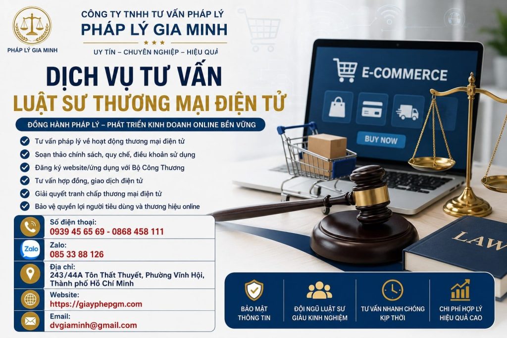Dịch vụ tư vấn luật sư thương mại điện tử