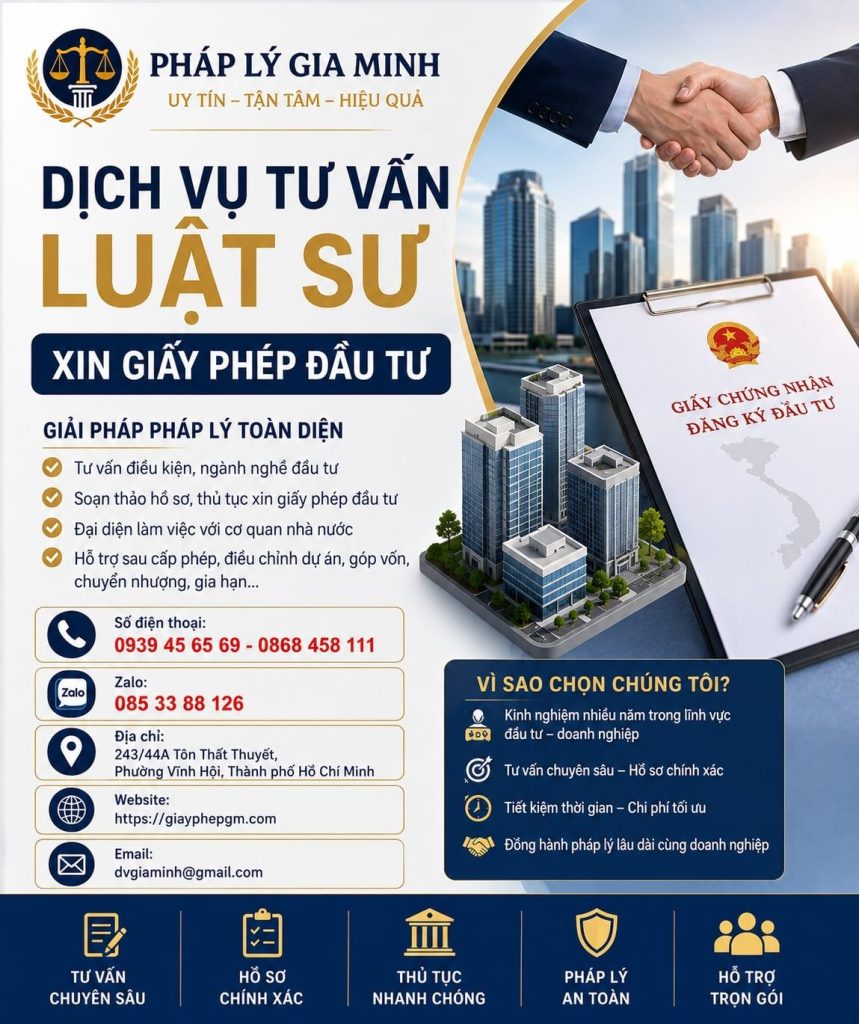 Dịch Vụ Tư Vấn Luật Sư Xin Giấy Phép Đầu Tư Chuyên Nghiệp, Đúng Quy Định 1 Dịch vụ tư vấn luật sư xin giấy phép đầu tư