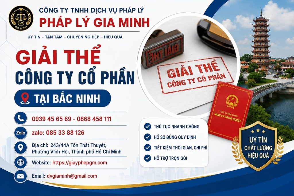 Giải thể công ty cổ phần tại Bắc Ninh