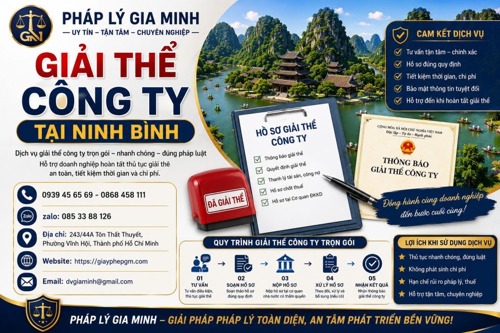 Giải thể công ty tại Ninh Bình