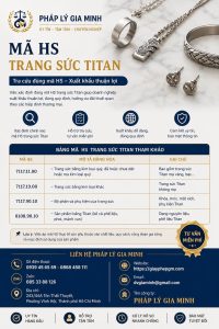 Mã HS trang sức Titan