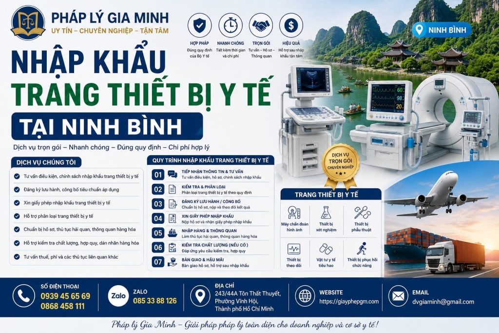 Nhập Khẩu Trang Thiết Bị Y Tế Tại Ninh Bình