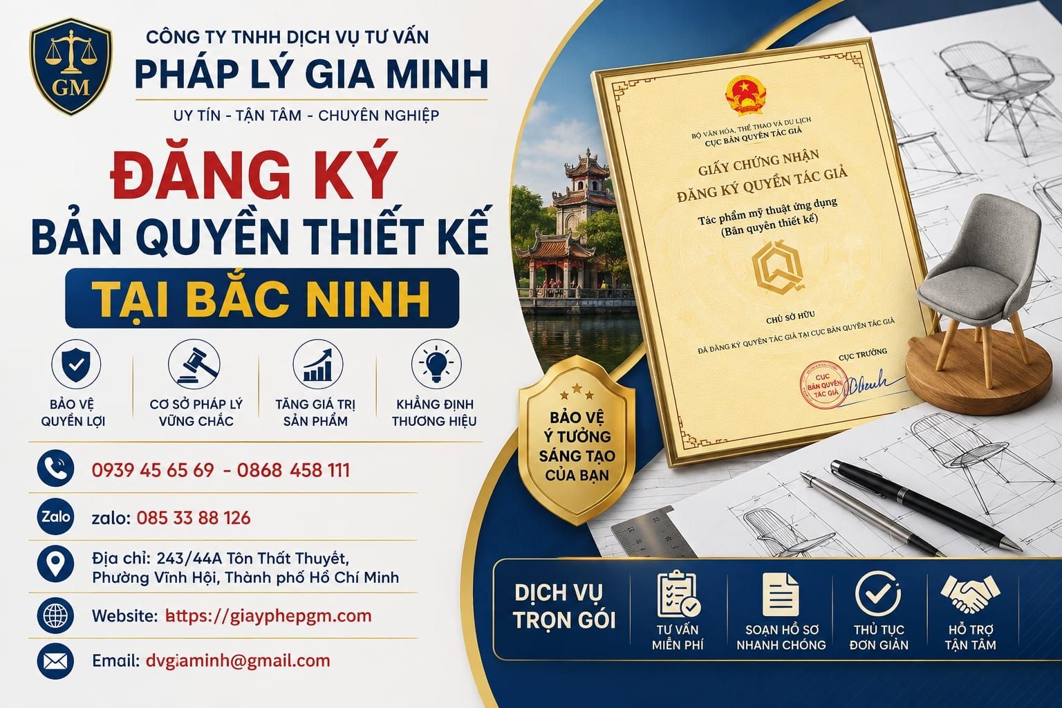 Đăng ký bản quyền thiết kế tại Bắc Ninh