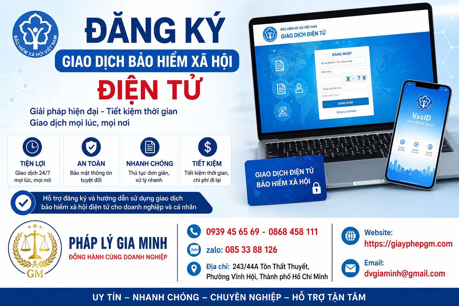 Đăng ký giao dịch bảo hiểm xã hội điện tử