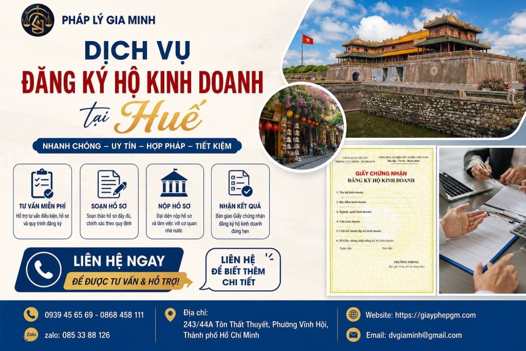 Dịch vụ đăng ký hộ kinh doanh tại Huế