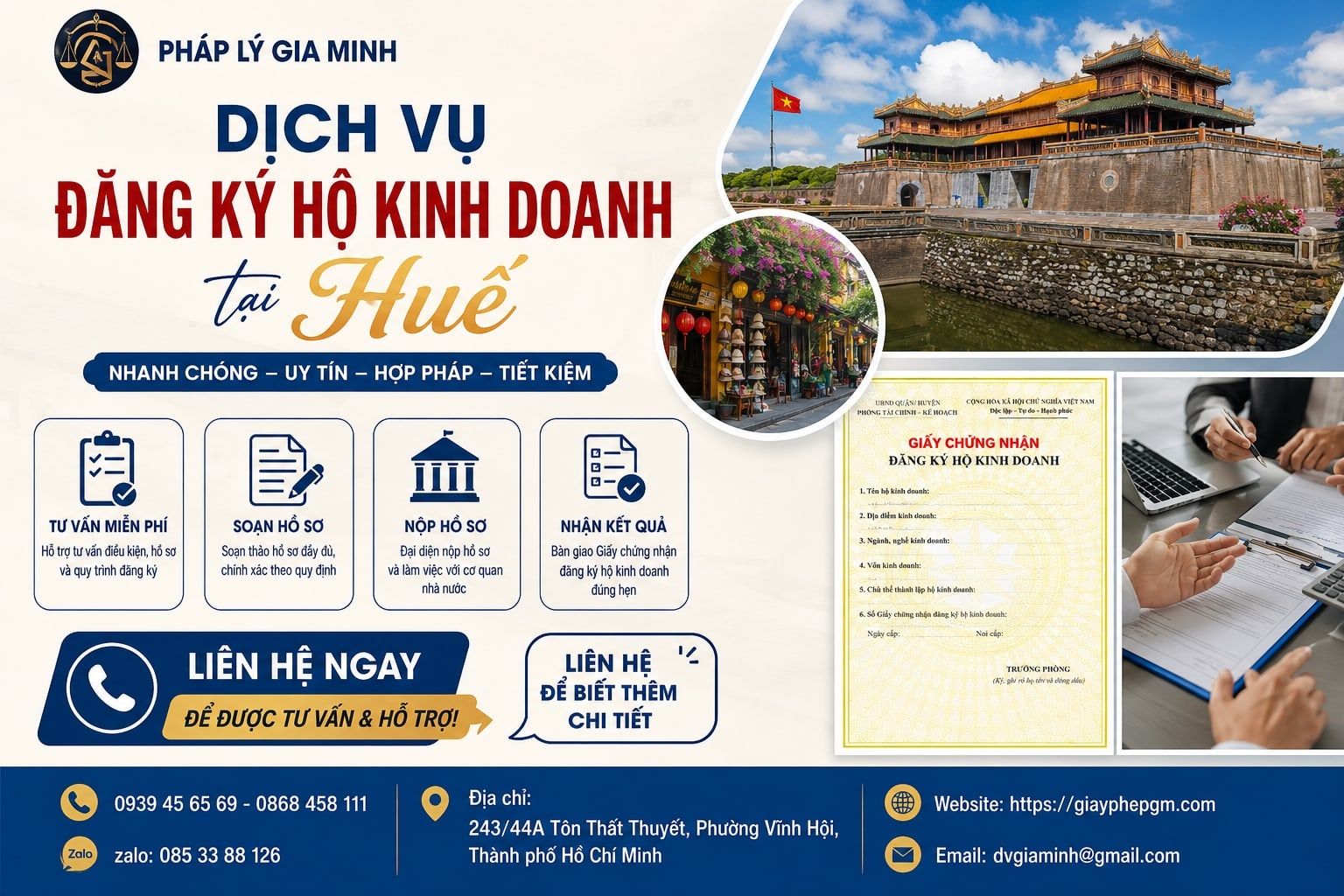 Dịch vụ đăng ký hộ kinh doanh tại Huế