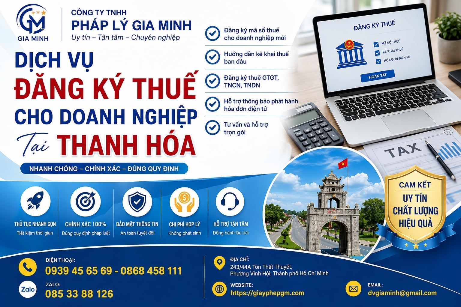 Dịch Vụ Đăng Ký Thuế Cho Doanh Nghiệp Tại Thanh Hóa