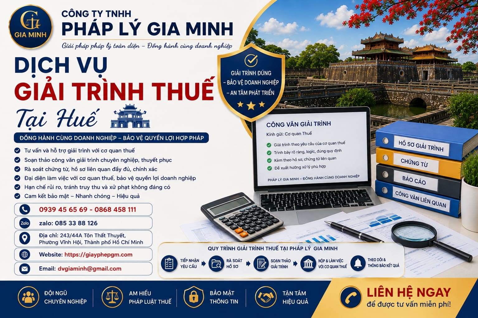 Dịch vụ giải trình thuế tại Huế
