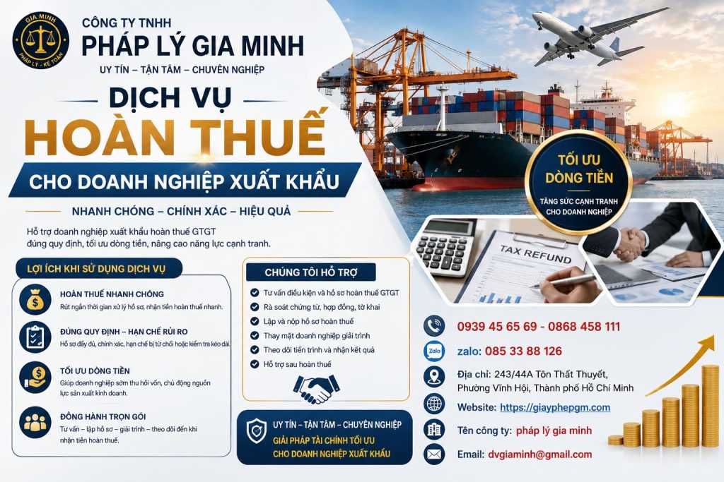 Dịch vụ hoàn thuế cho doanh nghiệp xuất khẩu tại Hà Nội 1 Dịch vụ hoàn thuế cho doanh nghiệp xuất khẩu tại Hà Nội
