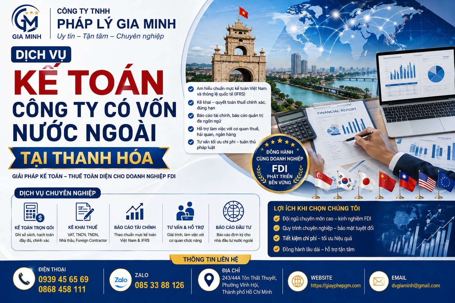Dịch Vụ Kế Toán Công Ty Có Vốn Nước Ngoài Tại Thanh Hóa