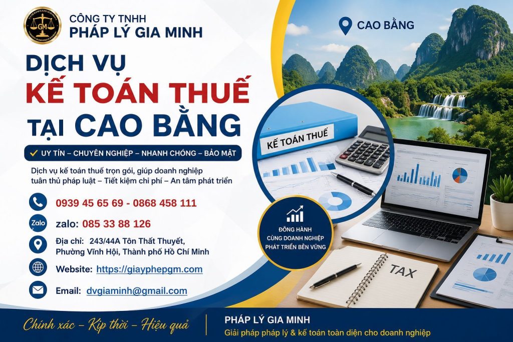 Dịch vụ kế toán thuế tại Cao Bằng chuyên nghiệp, chi phí hợp lý 1 Dịch vụ kế toán thuế tại Cao Bằng