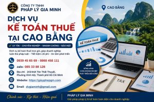 Dịch vụ kế toán thuế tại Cao Bằng