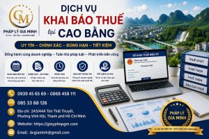 Dịch vụ khai báo thuế tại Cao Bằng