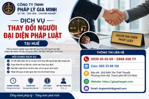 Dịch vụ thay đổi người đại diện pháp luật tại Huế