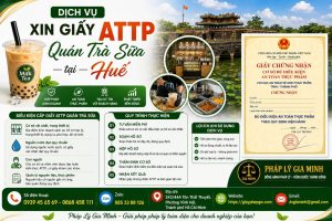 Dịch vụ xin giấy ATTP quán trà sữa tại Huế