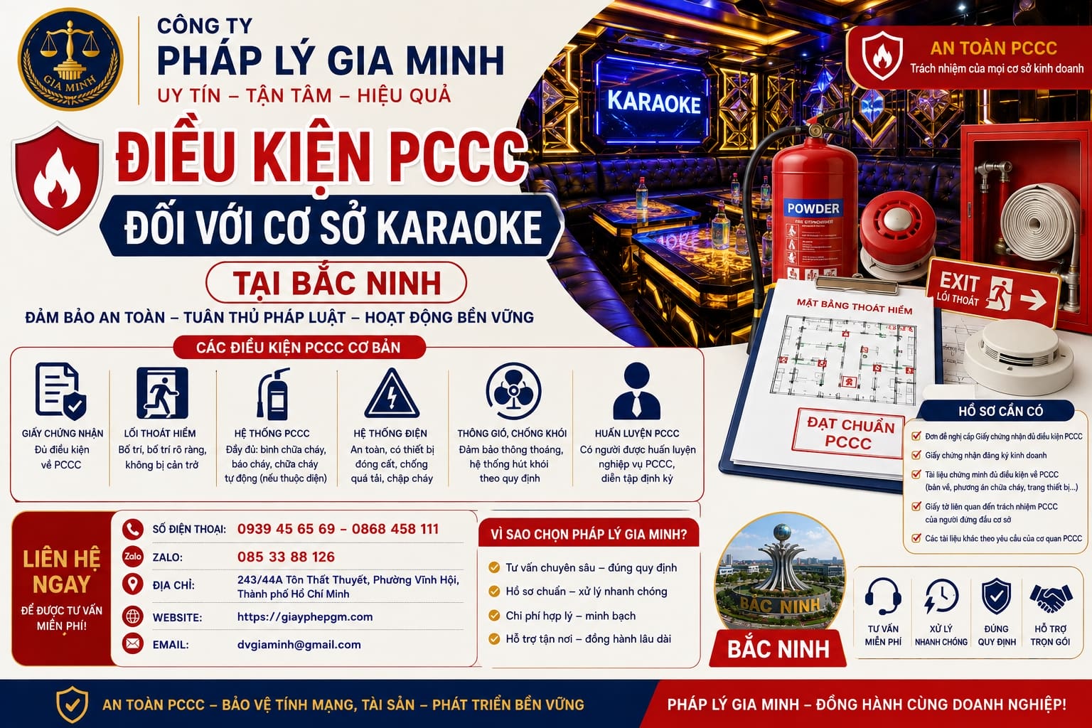 Điều kiện PCCC đối với cơ sở karaoke tại Bắc Ninh