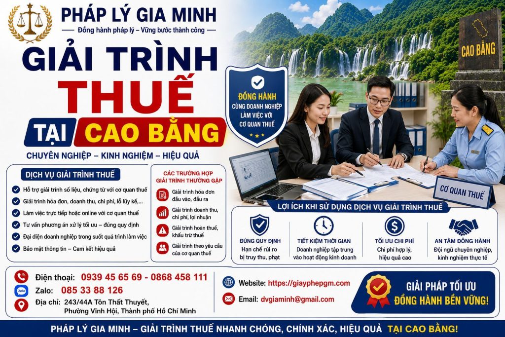 Dịch vụ giải trình thuế cho doanh nghiệp tại Cao Bằng chuyên nghiệp, hỗ trợ xử lý hồ sơ 1 Giải trình thuế tại Cao Bằng