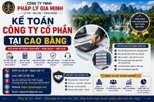 Kế toán công ty cổ phần tại Cao Bằng