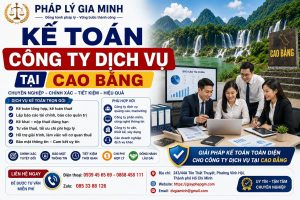 Kế toán công ty dịch vụ tại Cao Bằng