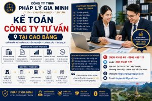 Kế toán công ty tư vấn tại Cao Bằng