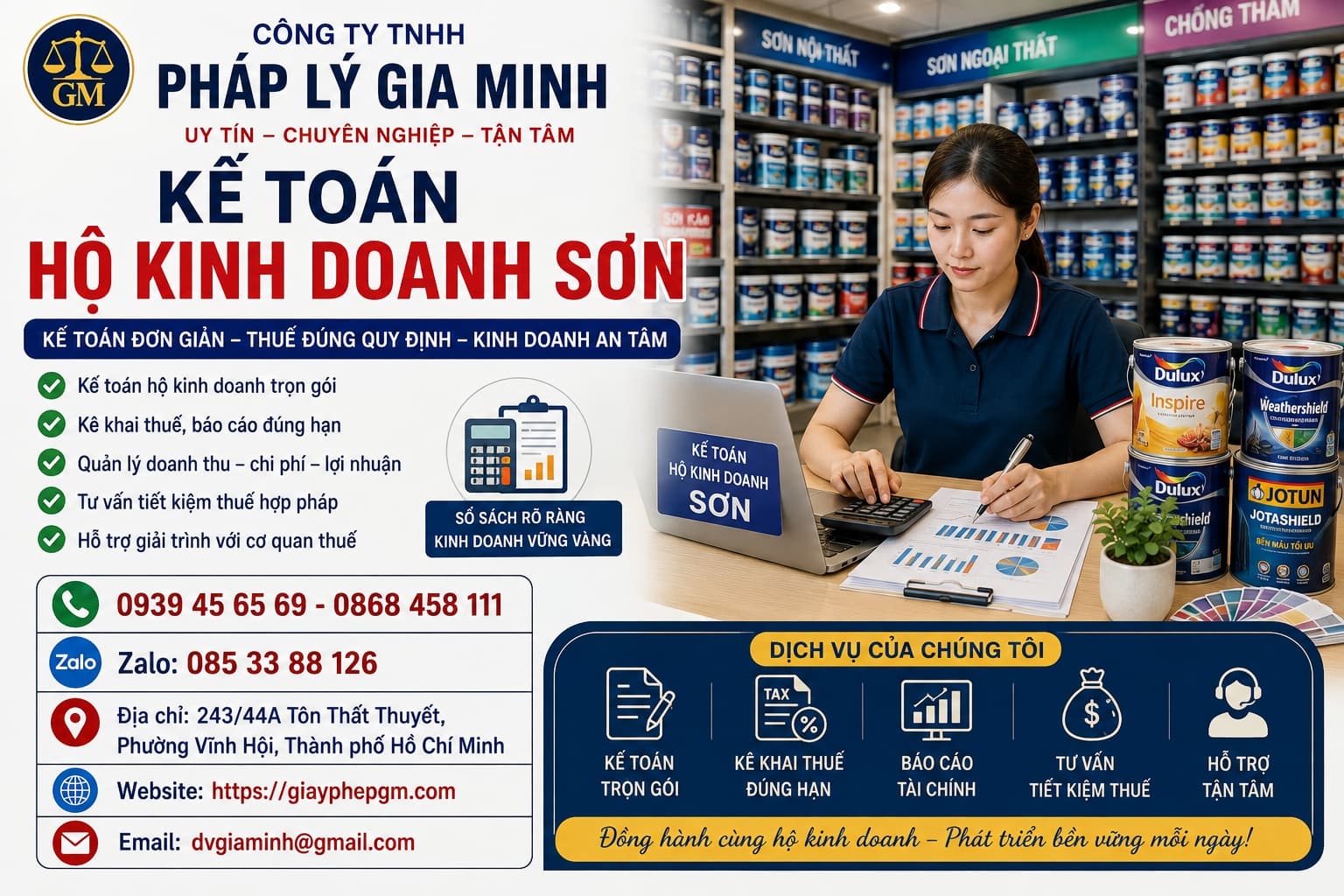 Kế toán hộ kinh doanh sơn