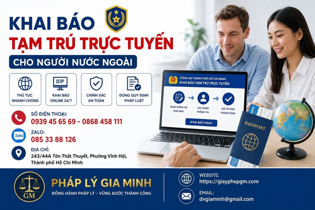 Khai báo tạm trú trực tuyến cho người nước ngoài nhanh chóng, đúng quy định 1 Khai báo tạm trú trực tuyến cho người nước ngoài