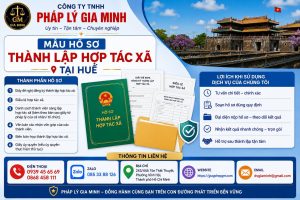 Mẫu hồ sơ thành lập hợp tác xã tại Huế