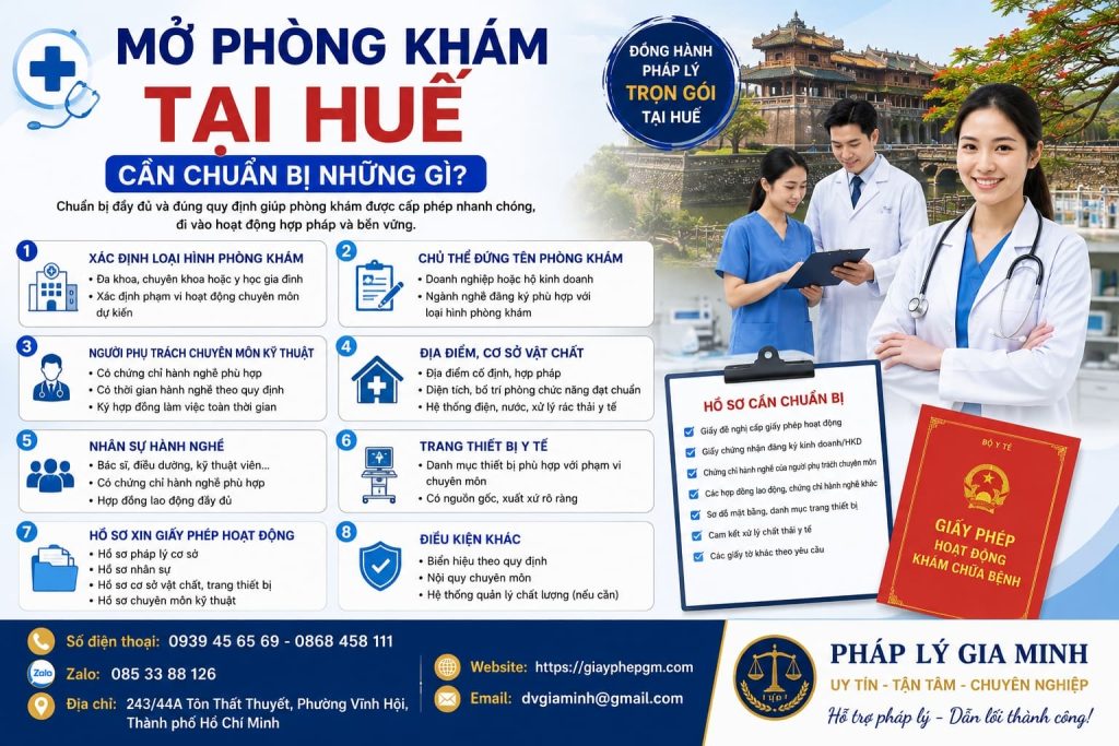Mở phòng khám tại Huế cần chuẩn bị những gì