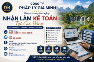 Nhận làm kế toán tại Cao Bằng