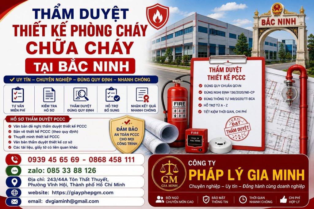 Thẩm duyệt thiết kế phòng cháy chữa cháy tại Bắc Ninh đúng quy định, hỗ trợ nhanh chóng 1 Thẩm duyệt thiết kế phòng cháy chữa cháy tại Bắc Ninh