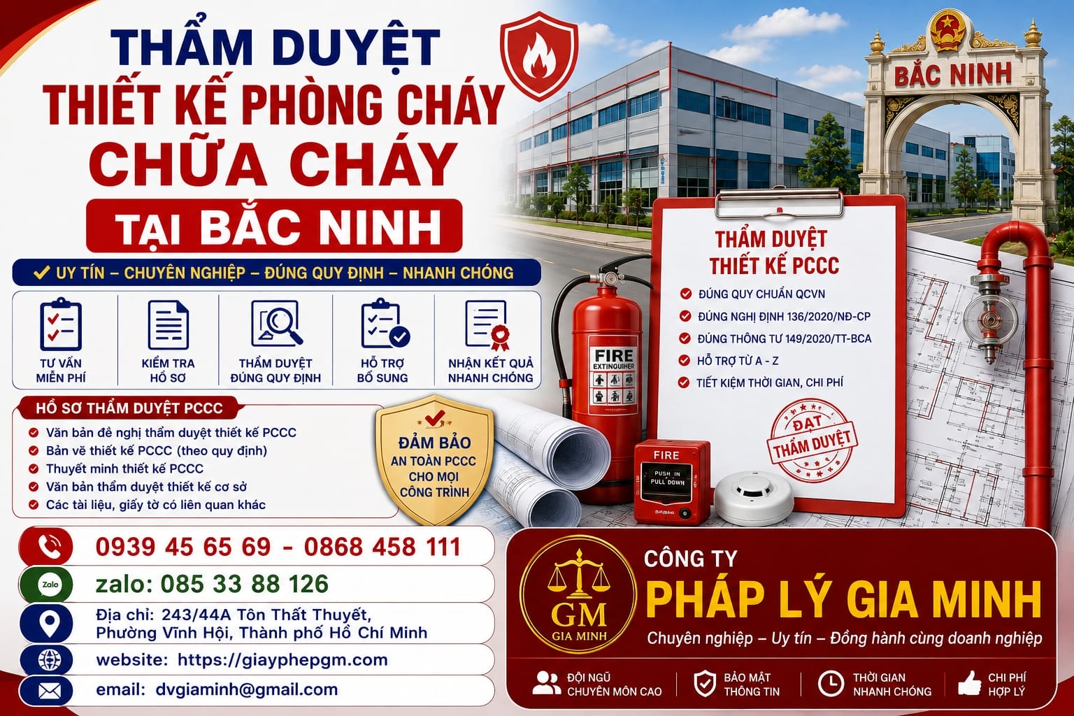 Thẩm duyệt thiết kế phòng cháy chữa cháy tại Bắc Ninh