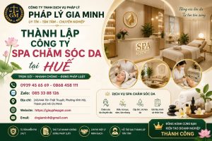 Thành lập công ty spa chăm sóc da tại Huế