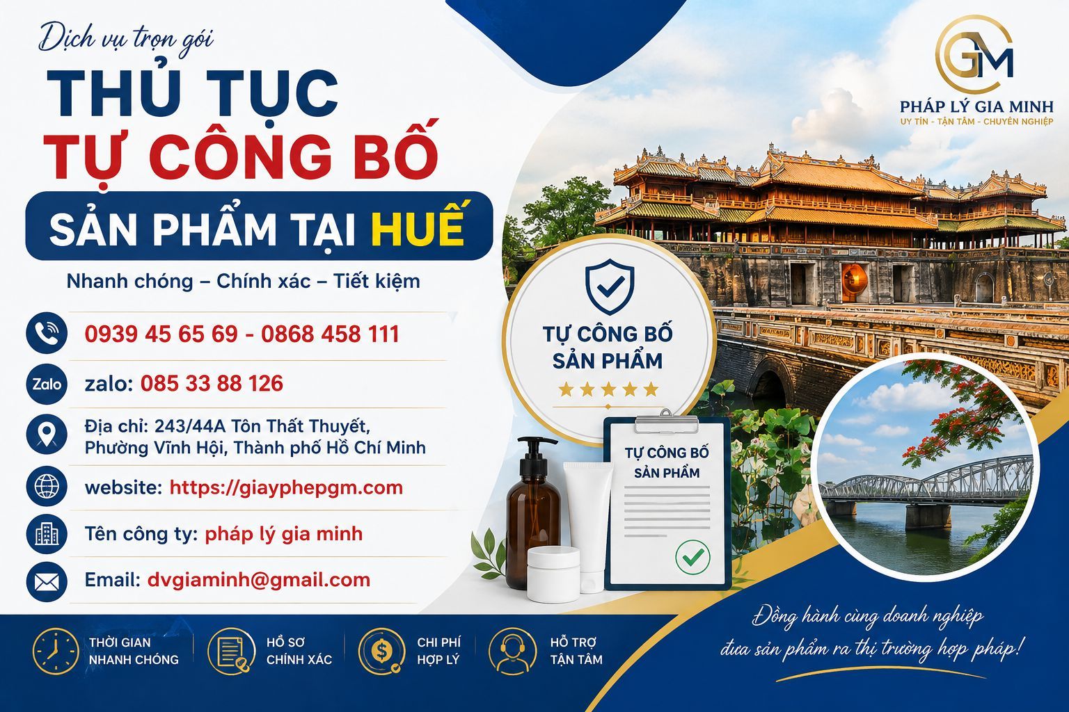 Thủ tục tự công bố sản phẩm tại Huế
