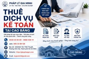Thuê dịch vụ kế toán tại Cao Bằng