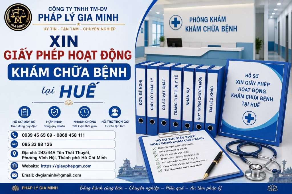 Xin giấy phép hoạt động khám chữa bệnh tại Huế