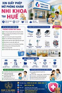 Xin giấy phép mở phòng khám nhi khoa tại Huế