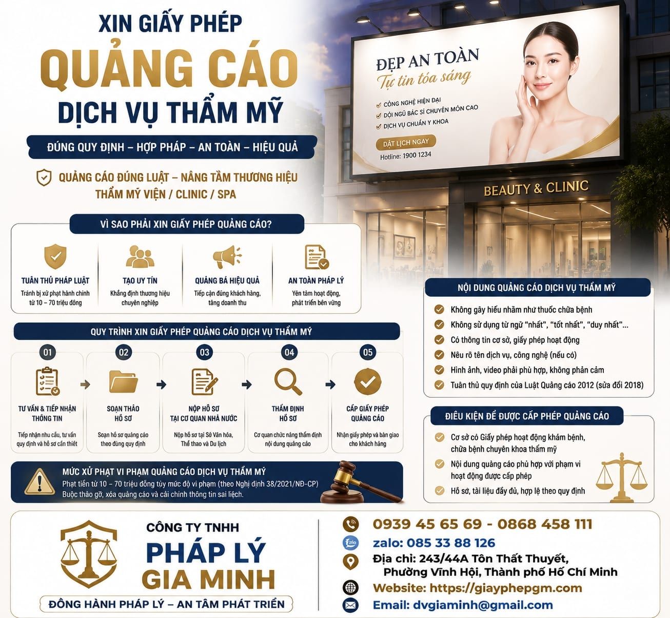 Xin giấy phép quảng cáo dịch vụ thẩm mỹ