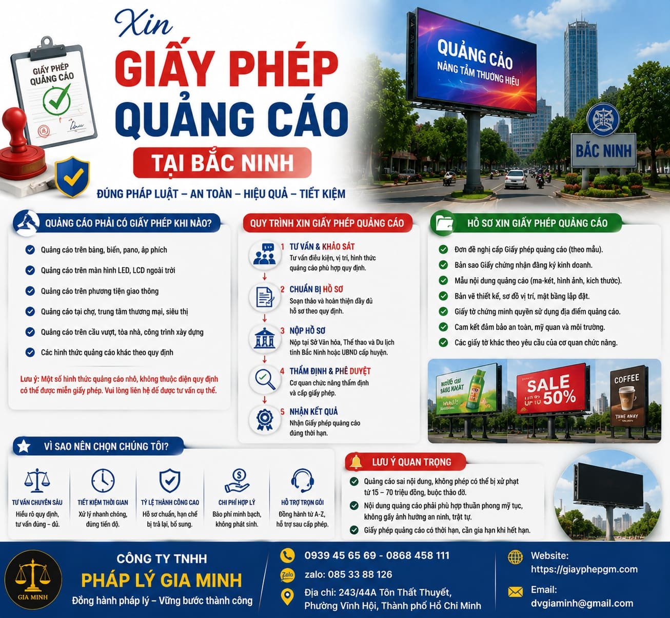 Xin giấy phép quảng cáo tại Bắc Ninh