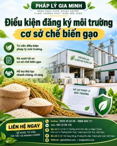 Điều kiện đăng ký môi trường cơ sở chế biến gạo
